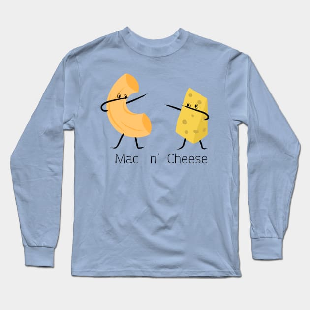 Mac and Cheese Dabbing Long Sleeve T-Shirt by almostbrand